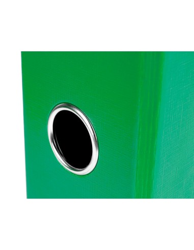 CI | Modulo liderpapel 2 archivadores folio 2 anillas mecanismo de palanc 75mm verde