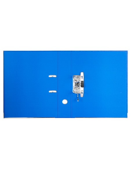 CI | Modulo liderpapel 2 archivadores folio 2 anillas mecanismo de palanca 75mm azul