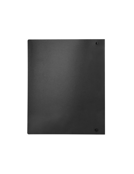 CI | Carpeta Liderpapel 4 Anillas 40 Mm Mixtas Polipropileno Din A4 Negro Opaco
