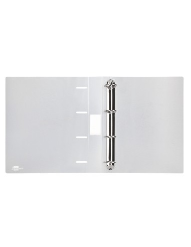 CI | Carpeta Liderpapel 4 Anillas Mixtas 40 Mm Polipropileno Din A4 Transparente