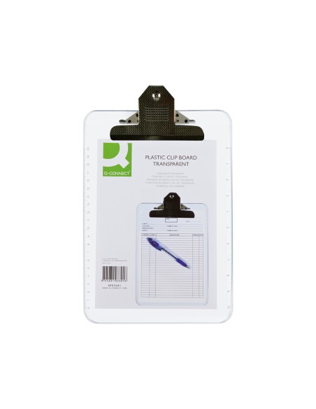 CI | Portanotas q-connect plastico transparente din a4 4 mm