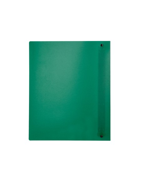 CI | Carpeta Liderpapel 4 Anillas Mixtas 40 Mm Polipropileno Din A4 Verde Translucido