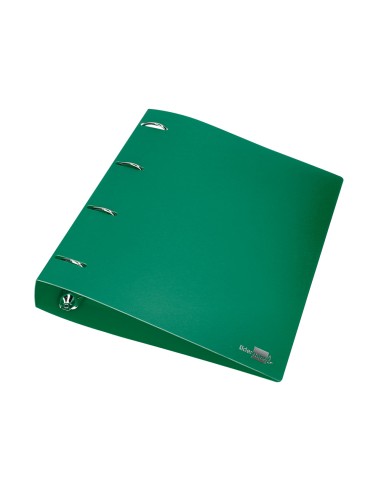 CI | Carpeta Liderpapel 4 Anillas Mixtas 40 Mm Polipropileno Din A4 Verde Translucido