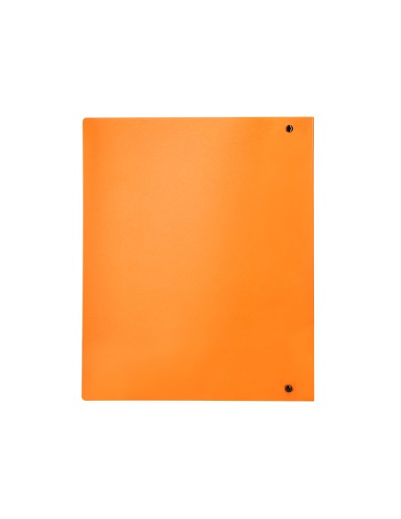 CI | Carpeta Liderpapel 4 Anillas Mixtas 40 Mm Polipropileno Din A4 Naranja Fluor Opaco