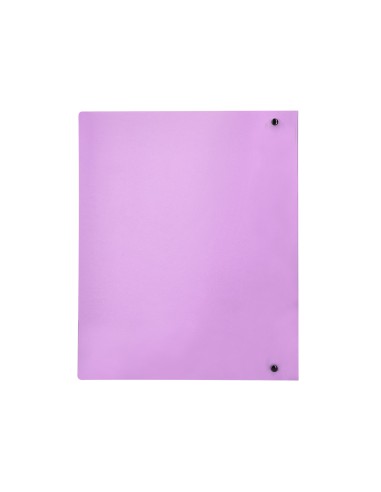 CI | Carpeta Liderpapel 4 Anillas Mixtas 40 Mm Polipropileno Din A4 Lavanda Opaco