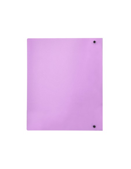 CI | Carpeta Liderpapel 4 Anillas Mixtas 40 Mm Polipropileno Din A4 Lavanda Opaco