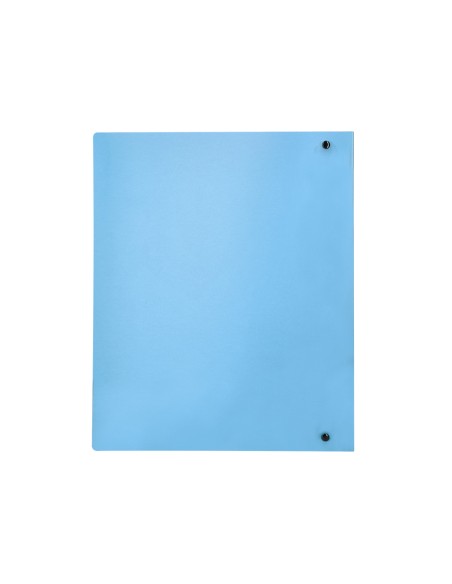 CI | Carpeta Liderpapel 4 Anillas Mixtas 40 Mm Polipropileno Din A4 Celeste Opaco
