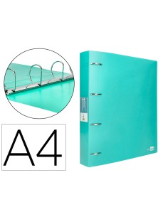 CI | Carpeta Liderpapel 4 Anillas Mixtas 40 Mm...