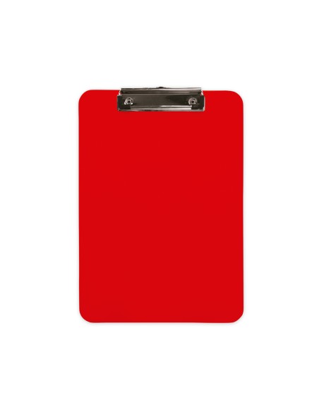 CI | Portanotas q-connect plastico din a4 rojo 2,5mm