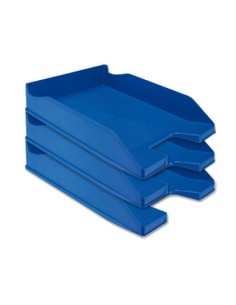 CI | Bandeja sobremesa plastico q-connect azul opaco