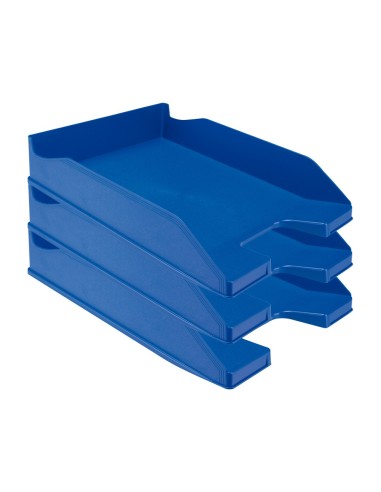 CI | Bandeja sobremesa plastico q-connect azul opaco