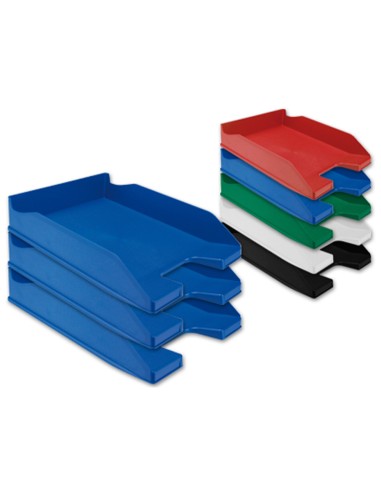 CI | Bandeja sobremesa plastico q-connect azul opaco