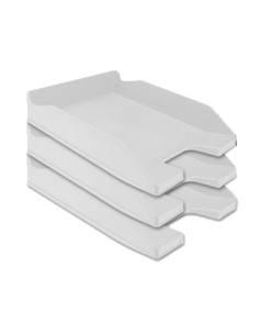 CI | Bandeja sobremesa plastico q-connect gris opaco