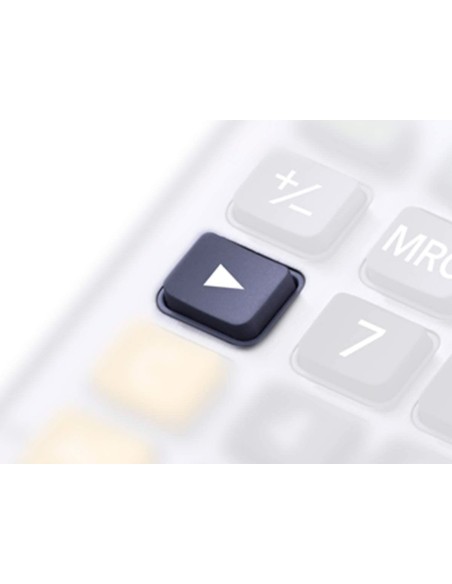 CI | Calculadora Casio Ms-100Em Sobremesa 10 Digitos Tx +/- Tecla Doble Cero Color Azul