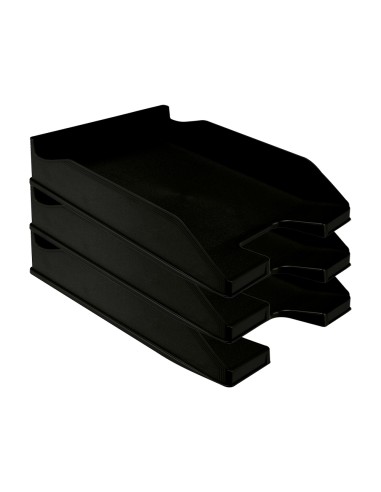 CI | Bandeja sobremesa plastico q-connect negro opaco