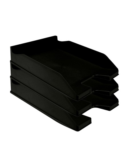 CI | Bandeja sobremesa plastico q-connect negro opaco