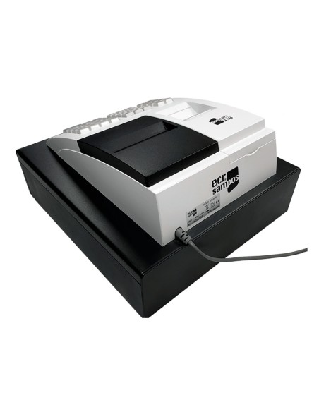 CI | Registradora Ecr Sampos Er-057 S Blanca 14 Departamentos Display Vfd Antireflejos Conforme