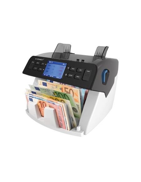 CI | Detector y contador q-connect de billetes falsos sensor doble cis actualizacion divisas usb tarjeta sd o