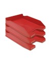 CI | Bandeja sobremesa plastico q-connect rojo opaco