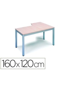 CI | Mesa rocada serie executive 160x120 cm izquierda...