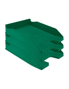 CI | Bandeja sobremesa plastico q-connect verde opaco 2