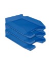 CI | Bandeja sobremesa plastico q-connect azul transparente