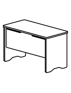 CI | Mesa oficina rocada serie work 120x60 acabado aa01...