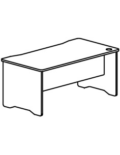 CI | Mesa oficina rocada serie work 140x80 acabado aa01...