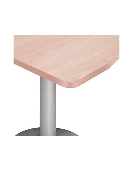 CI | Mesa de reunion rocada meeting 3006aa01 estructura madera haya en aspas tablero haya 120 cm diametro