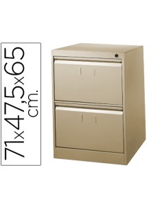CI | Fichero cajones de suelo metalico de 2 cajones 71cm...