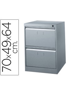 CI | Fichero cajones de suelo metalico de 2 cajones 70cm...