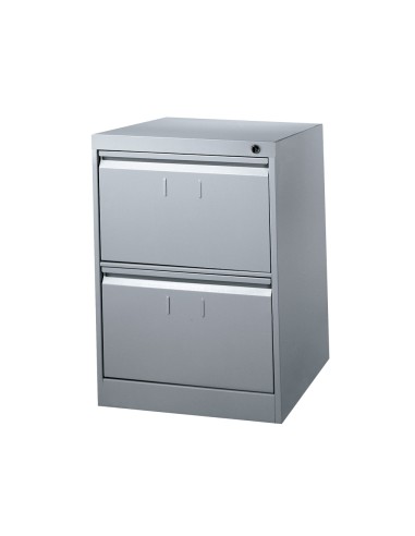 CI | Fichero cajones de suelo metalico de 2 cajones 70cm alto,64cm prof,49cm anchocolor gris n.1375