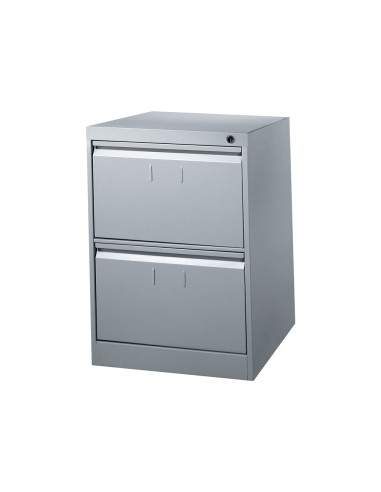 CI | Fichero cajones de suelo metalico de 2 cajones 71cm alto,65cm prof,47,5 anchocolor gris n.1375 antivuelco