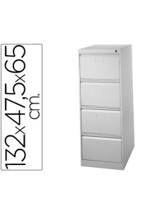 CI | Fichero cajones de suelo metal 4 cajones 132 cm alto...
