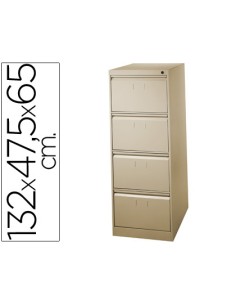 CI | Fichero cajones de suelo metal 4 cajones 132 cm alto...