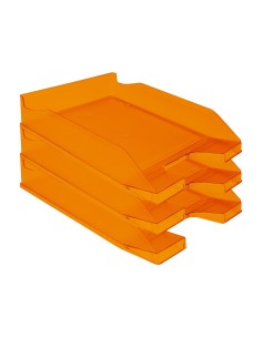 CI | Bandeja sobremesa plastico q-connect naranja... 2