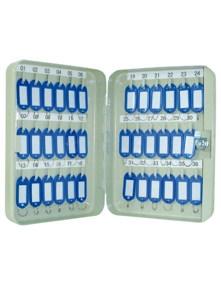 CI | Armario metalico portallaves q-connect 250x180x60 mm para 36 llaves