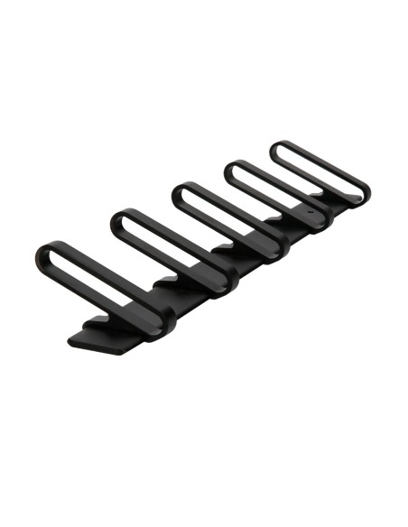CI | Perchero liderpapel pared metalico 5 colgadores color negro 430x88x55 mm
