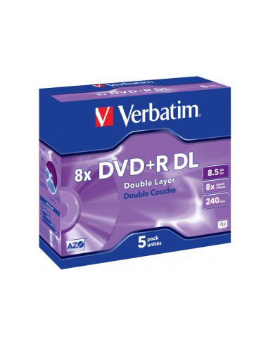 CI | Dvd+r verbatim doble capa capacidad 8.5gb...