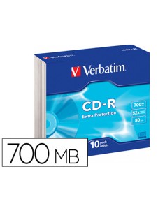 CI | Cd-rom verbatim extra proteccion capacidad 700mb...
