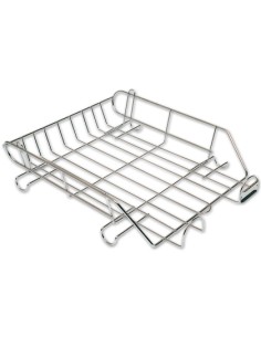 CI | Bandeja sobremesa metalica q-connect cromada 370x275 mm