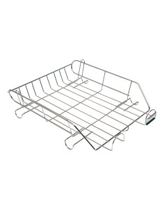 CI | Bandeja sobremesa metalica q-connect cromada 370x275 mm 2