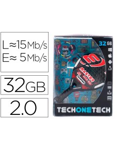 CI | Memoria Usb Tech On Tech Raqueta Padel Roja 32 Gb