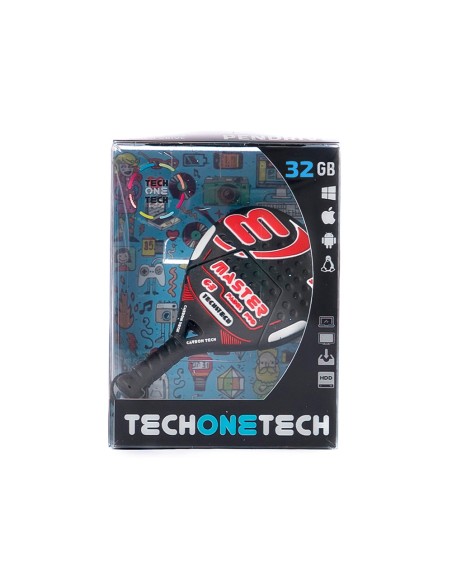 CI | Memoria Usb Tech On Tech Raqueta Padel Roja 32 Gb