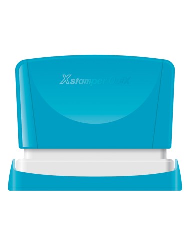 CI | Sello x'stamper quix personalizable color azul medidas 4x60 mm q-05