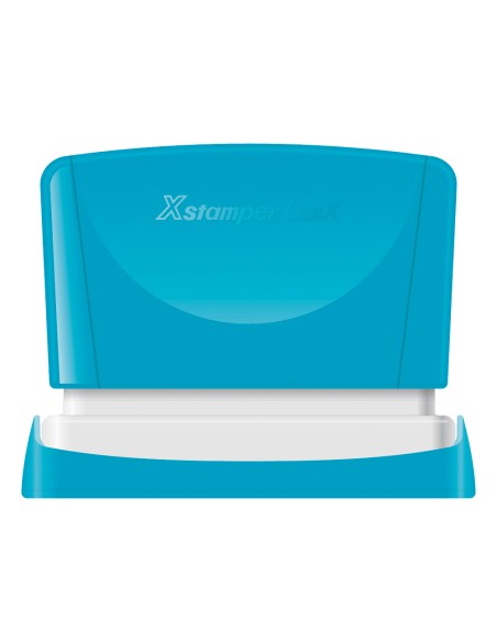 CI | Sello x'stamper quix personalizable color azul medidas 4x60 mm q-05