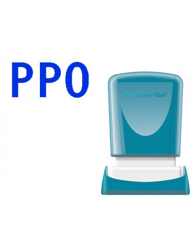 CI | Sello x'stamper quix personalizable color azul medidas 11x25 mm q-04