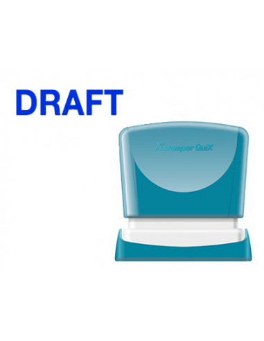 CI | Sello x'stamper quix personalizable color azul medidas 11x40 mm q-10