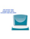 CI | Sello x'stamper quix personalizable color azul medidas 16x48 mm q-11