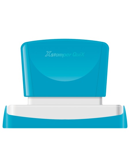 CI | Sello x'stamper quix personalizable color azul medidas 22x69 mm q-18